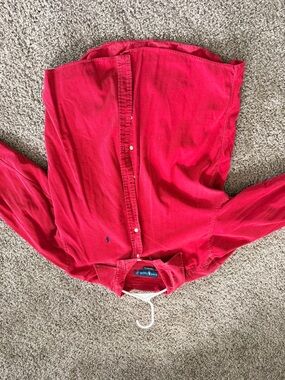 Vintage Polo Ralph Lauren Red Button-Down Shirt